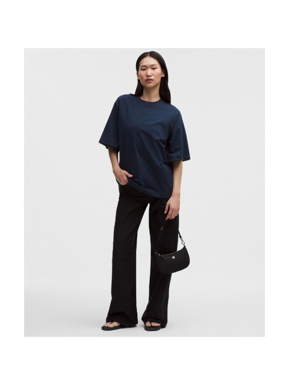 Lululemon Heavyweight Cotton Oversized T-Shirt | True Navy | NWT | Size XS - Picture 5 of 8